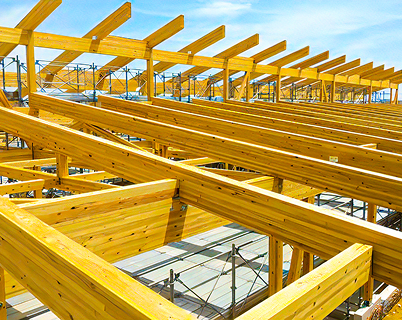 構造用大断面集成材イメージ