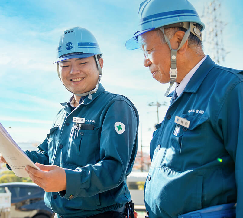 品質確認している様子